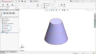 Cones and Cylinders in SOLIDWORKS 2016 [upl. by Dwane2]