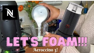 How To Foam Milk With Aeroccino 3 Make Coffee With Foam Tips amp Tricks  Easy Foamed Latte Recipe [upl. by Ynoble]