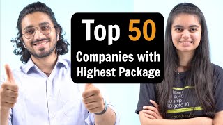 Top 50 Companies with Highest Packages in India  for Software Developers [upl. by Renrut]