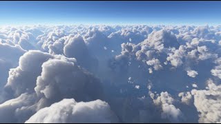 Relaxing Flying Over Large Soft Clouds no sound [upl. by Vicki177]