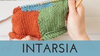 Intarsia Knitting Tutorial  Vertical Colorwork for Beginners [upl. by Tteraj217]