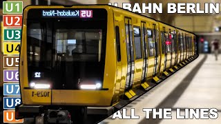 🇩🇪 All the Lines  Berlin UBahn  Berlin Metro 2021 4K [upl. by Naved]