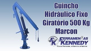 Guincho Hidráulico Fixo Giratório 500 Kg MGH500G Marcon [upl. by Kaycee197]