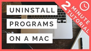 How To Uninstall Programs On a MAC [upl. by Rutherfurd]