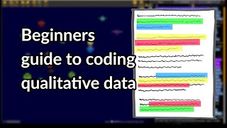 Beginners guide to coding qualitative data [upl. by Avin]