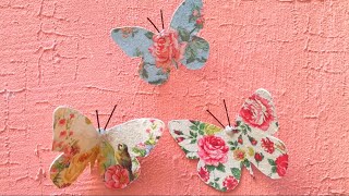 4 IDEAS PARA HACER MARIPOSAS COMPILACION [upl. by Ainedrag]