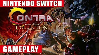 Contra Anniversary Collection Nintendo Switch Gameplay [upl. by Skell]