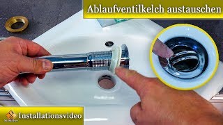 Montage Ablaufgarnitur Waschtisch  Alternative zum Waschbecken Pilz [upl. by Eikcuhc]