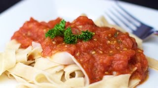 Easy Marinara Sauce Recipe  Using Fresh Tomatoes From Scratch [upl. by Yelwar423]