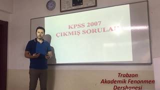 2007 KPSS ÖLÇME ve DEĞERLENDİRME ÇIKMIŞ SORULAR [upl. by Gnni48]