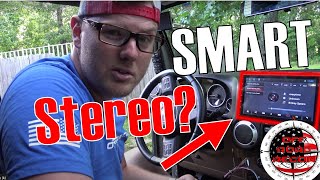 Jeep Wrangler 10quot inch Android Car Stereo Install and First Impressions Review [upl. by Wolenik]