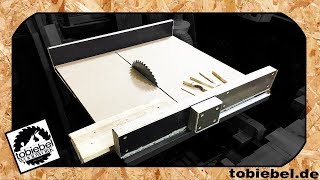 DIY Tischkreissägen Schiebeschlitten Crosscut sled für die Holzmann TK255 Kreissäge selber bauen [upl. by Eirok337]