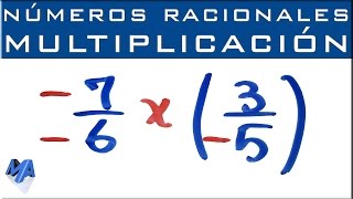 Multiplicación de números racionales  fracciones negativas [upl. by Silloc922]