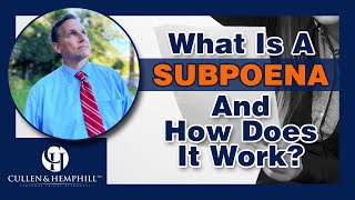 What Is a Subpoena And How Does It Work [upl. by Remoh]