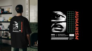 MAKE BRUTALISM POSTER FOR HYPEBEAST  STREETWEAR TSHIRT [upl. by Langbehn]