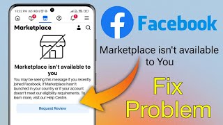 Facebook marketplace isn t available to you [upl. by Gannie]