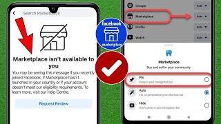 How to Fix Facebook Marketplace isnt available to you 2024 [upl. by Eillil]