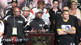 Mayweather vs Maidana full post fight press conference video [upl. by Bolten]