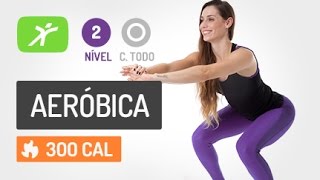 Aula de Ginástica Aeróbica 10  Pernas e Barriga Definidos [upl. by Aiveneg436]