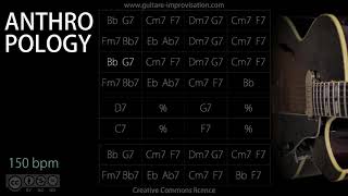 Anthropology  150 bpm  Bb Rhythm changes JazzSwing feel  Backing Track [upl. by Eatnoid]