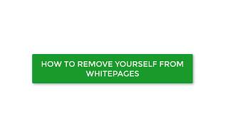 How to Remove Yourself from Whitepagescom [upl. by Justinn]