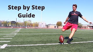 HOW TO KICKOFF A FOOTBALL  Step by step guide [upl. by Lleznov]