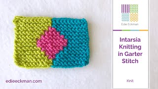 Intarsia Knitting in Garter Stitch [upl. by Kevina]