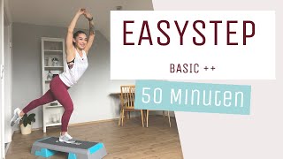 Einsteiger Step Aerobic  EasyStepIntermediate  50 Min  Basic   170620 [upl. by Kcirddehs528]