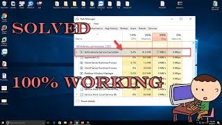 How To Solve Antimalware Service Executable High CPU Usage MsMpEngexe Problem in Windows 10818 [upl. by Ahseuqal]