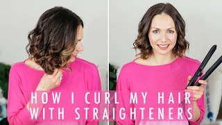 How to curl your hair with straighteners [upl. by Avert]