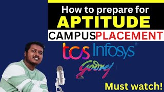 How to prepare for Aptitude Campus  Placement [upl. by Emyle]