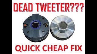 HOW TO FIX BLOWN TWEETER [upl. by Asilrac]