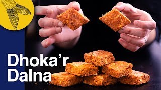 Dhokar Dalna Recipeâ€”Noboborsho Specialâ€”Bengali NiramishVegetarian Recipe [upl. by Cacia730]