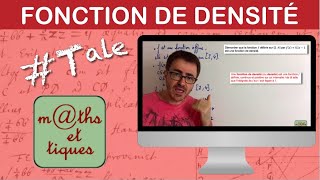 Démontrer quune fonction est une densité de probabilité  Terminale [upl. by Ennoid]