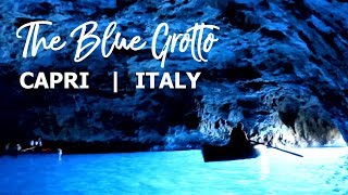 Blue Grotto Capri Italy  Grotta Azzurra Italia [upl. by Ahsieker929]