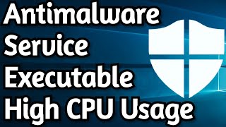 How To Fix Antimalware Service Executable High Memory  CPU Usage on Windows 10 [upl. by Arrec]