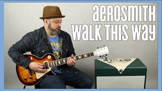 Aerosmith Walk This Way Guitar Lesson  Tutorial [upl. by Eninnaj133]