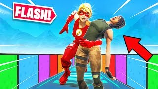 FLASH DEATHRUN NEW Game Mode in FORTNITE [upl. by Aidekal]