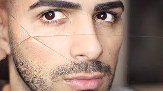 THREADING YOUR PRIVATES  How To Thread Eyebrows Upper lip Facial Hair [upl. by Adanar]