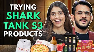 Trying SHARK TANK INDIA Season 3 Products  The Urban Guide [upl. by Hadeehuat642]