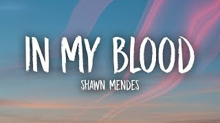 Shawn Mendes  In My Blood Lyrics [upl. by Trub757]