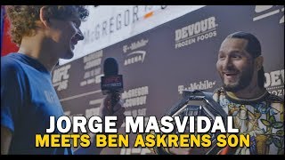 Jorge Masvidal Crosses Paths With Ben Askrens Son [upl. by Prue]