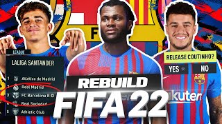 THE FIFA 22 BARCELONA B REBUILD 💰 [upl. by Azriel]