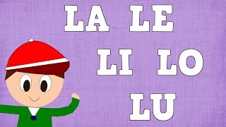 Sílabas LA LE LI LO LU  Syllable with L  Vídeos para niños [upl. by Valeda]