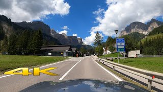 Dolomites Passo Gardena Italy One Epic Drive 4K 60P 🇮🇹 [upl. by Suvart]