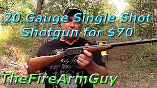 20 Gauge Single Shot 70 Excellence  TheFireArmGuy [upl. by Lesiram]