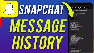 How To View Snapchat Message History [upl. by Nnylsoj]