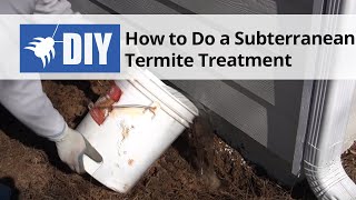 How To Do a Subterranean Termite Treatment [upl. by Dnomde227]