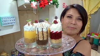 3 MINI POSTRES NAVIDEÑOS  SIN HORNO Silvana Cocina ❤ [upl. by Drarreg]