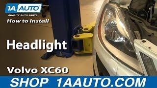 How To Install Replace Headlight 0917 Volvo XC60 SUV [upl. by Yhtnomit269]